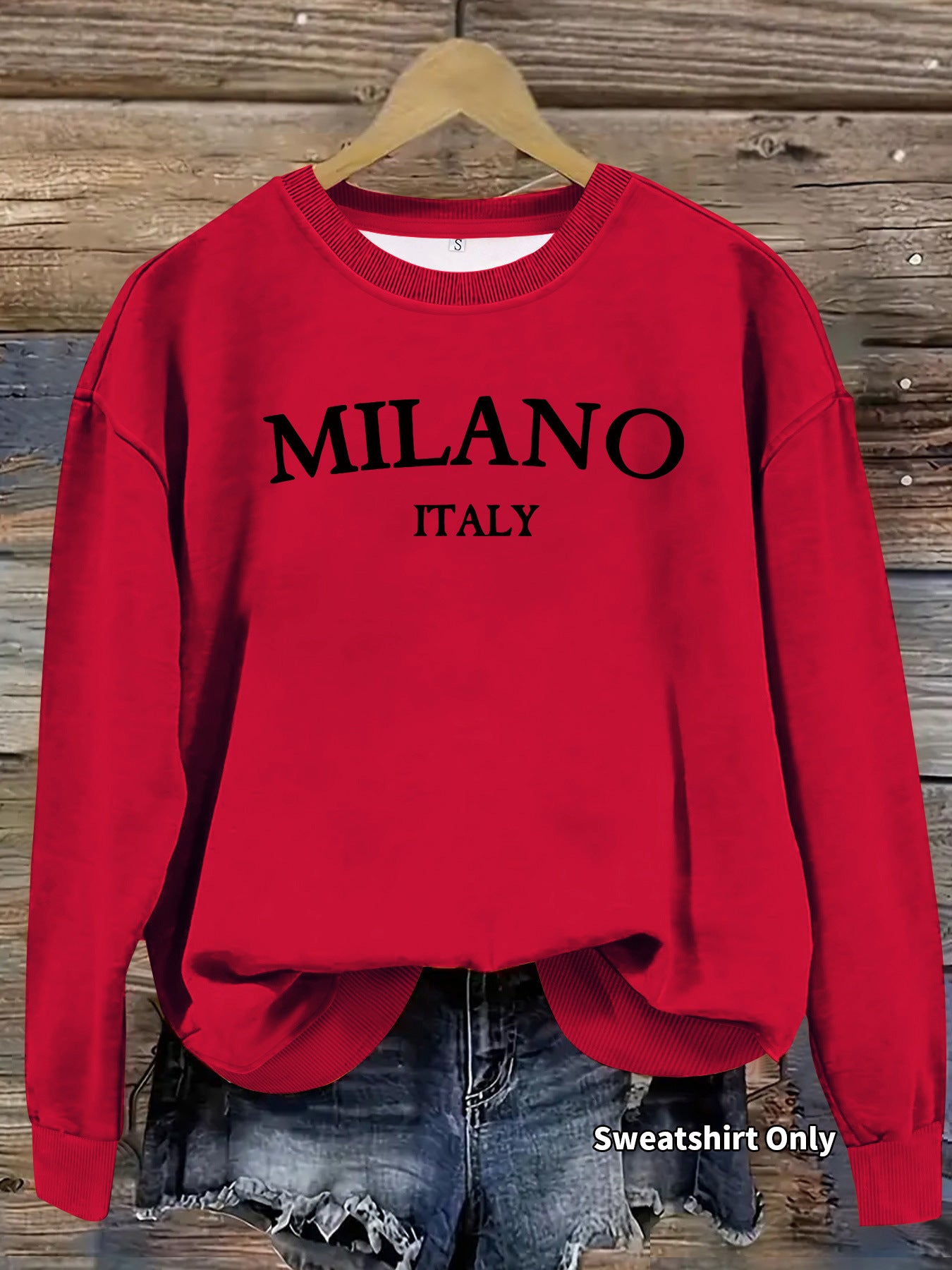 Women's Milano Print Long-Sleeve Sweatshirt