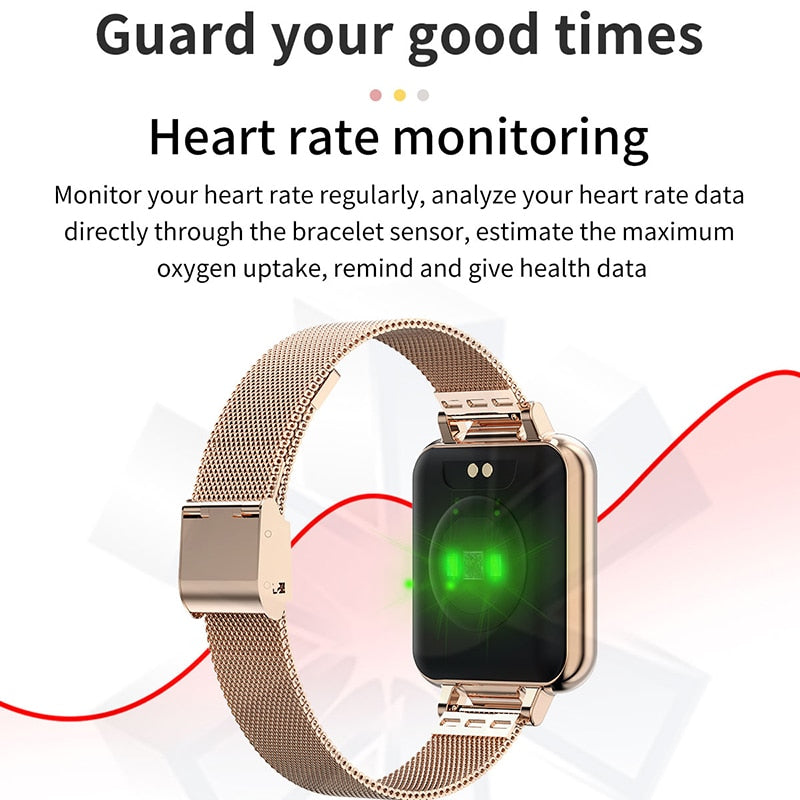 Women's Smart Watch – Heart Rate & Menstrual Cycle Fitness Tracker