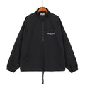 Half-Zip Hooded Windbreaker Jacket