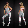 Women's Sexy Back Cutout Crossover Yoga Jumpsuit — Fitness & Gym One-Piece Suit