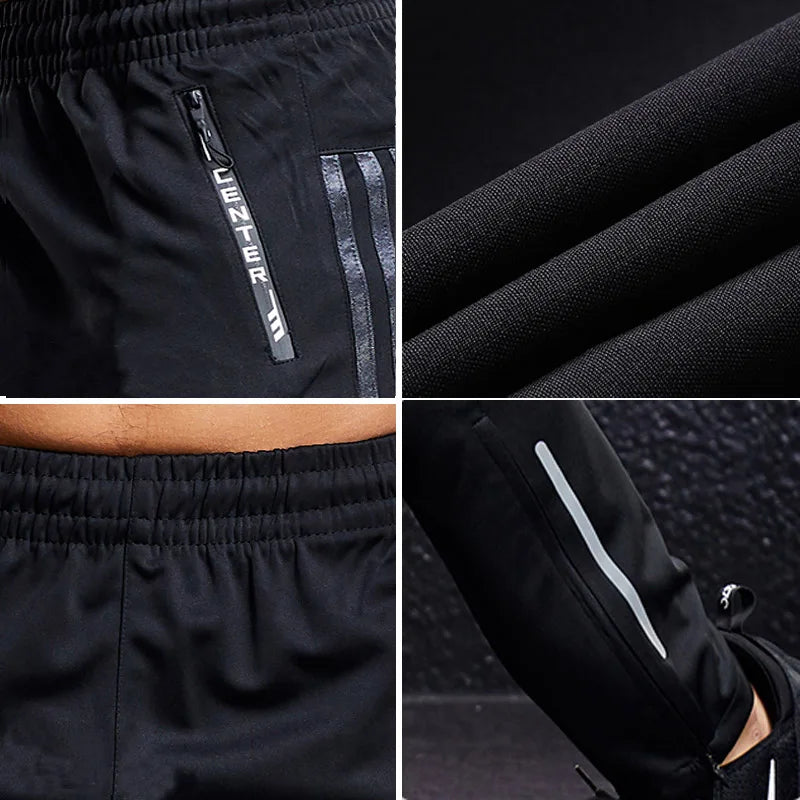 Men's Zipper Pocket Sport Running Pants