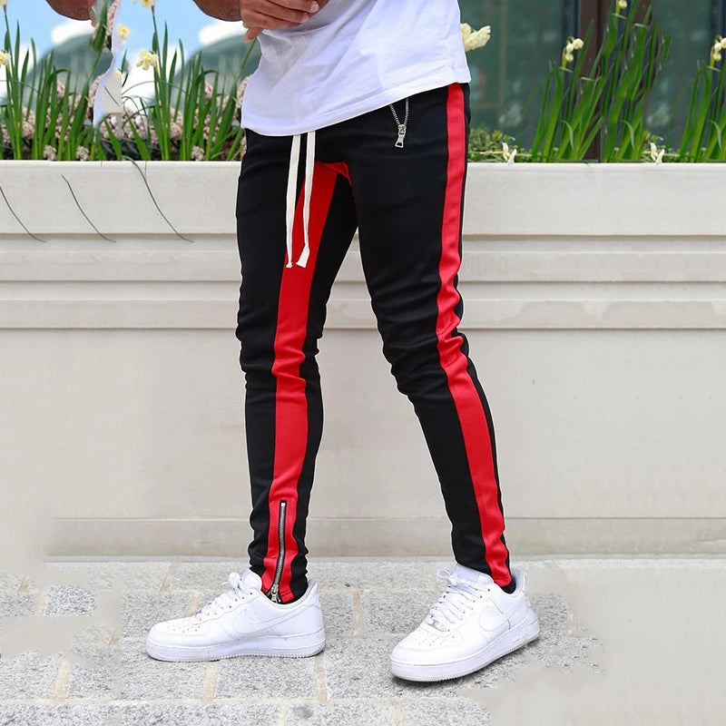 Men's Skinny Jogger Sweatpants – Casual Fitness Tracksuit Bottoms