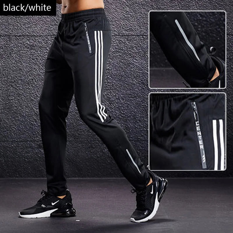 Men's Zipper Pocket Sport Running Pants