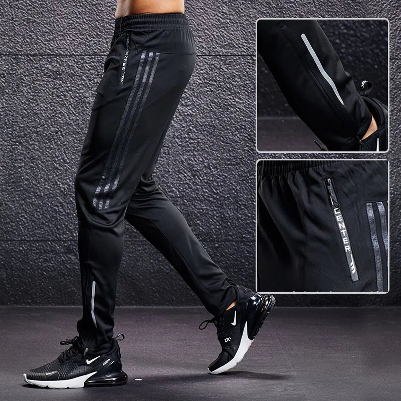 Men's Zipper Pocket Sport Running Pants