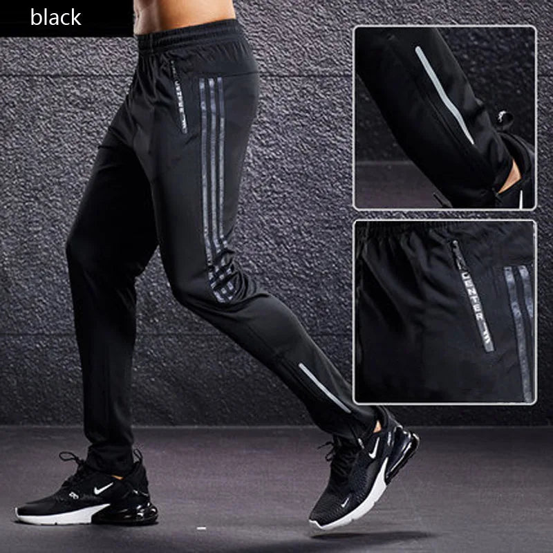 Men's Zipper Pocket Sport Running Pants