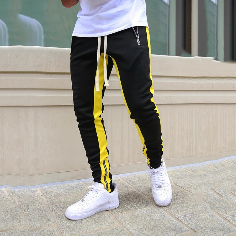 Men's Skinny Jogger Sweatpants – Casual Fitness Tracksuit Bottoms