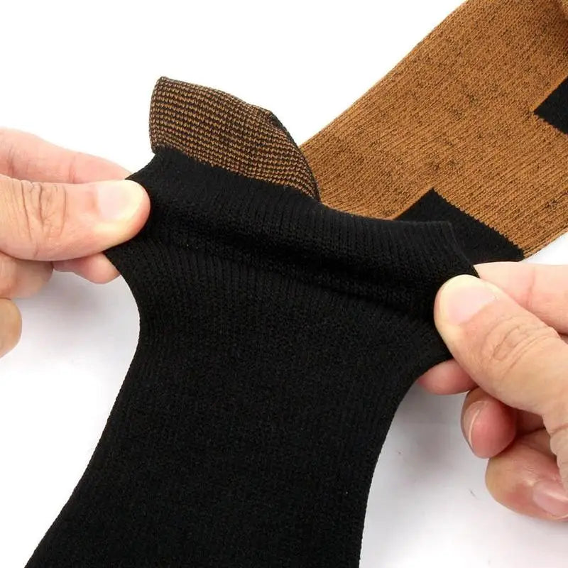 Unisex Nylon Compression Socks – 15-20mmHg Graduated Compression for Running, Travel & Recovery