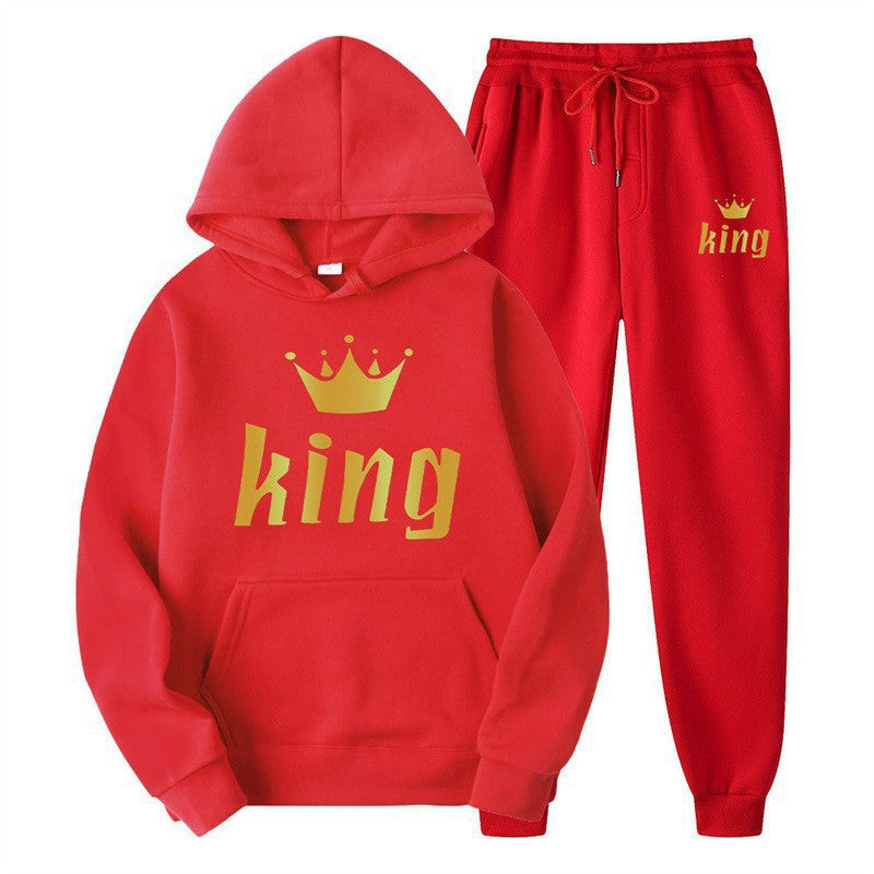 Unisex Harajuku Hoodie & Sweatpants Two-Piece Set