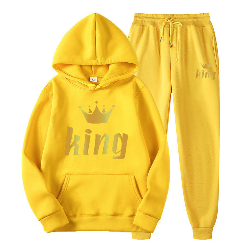 Unisex Harajuku Hoodie & Sweatpants Two-Piece Set