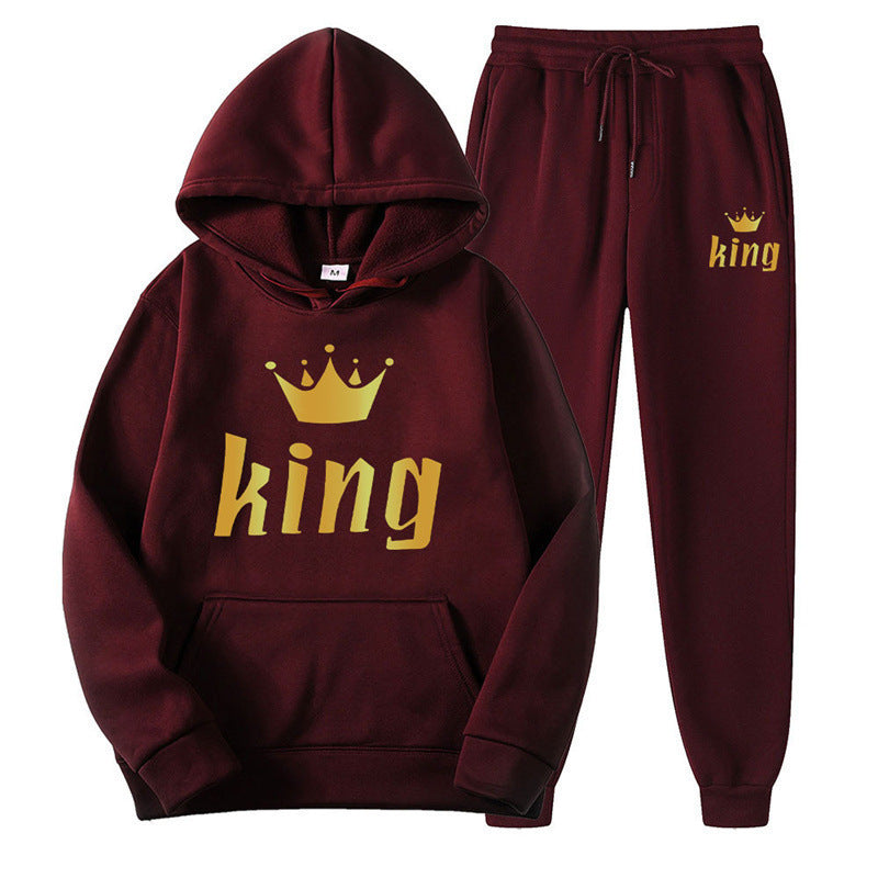 Unisex Harajuku Hoodie & Sweatpants Two-Piece Set
