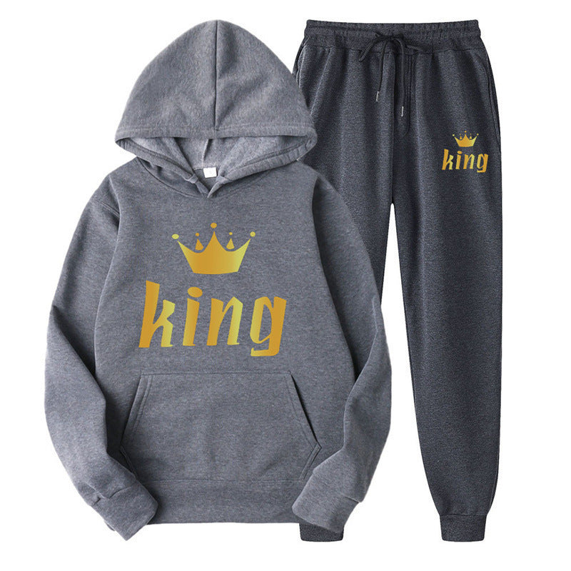 Unisex Harajuku Hoodie & Sweatpants Two-Piece Set