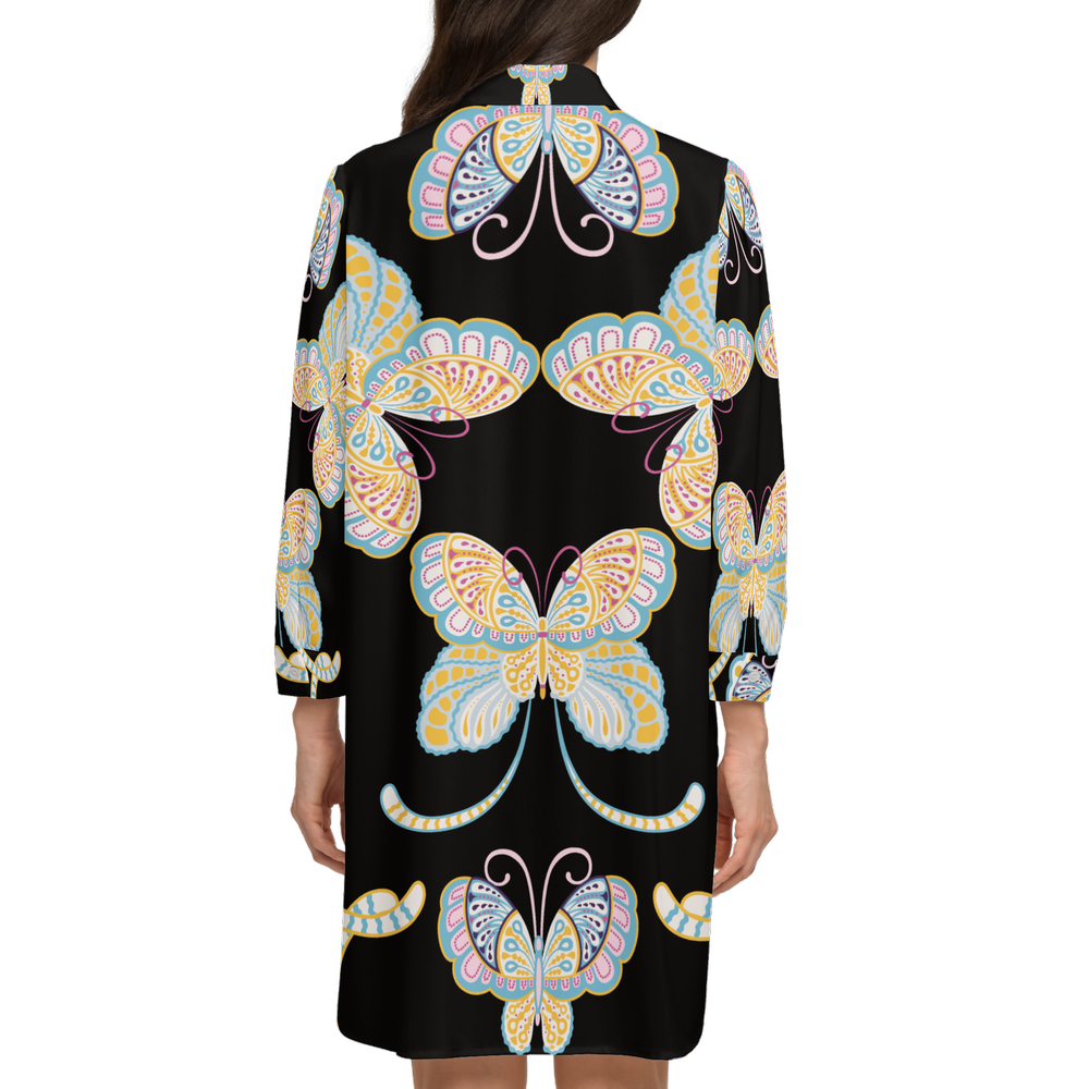 Silky High-Low Long-Sleeve Shirt