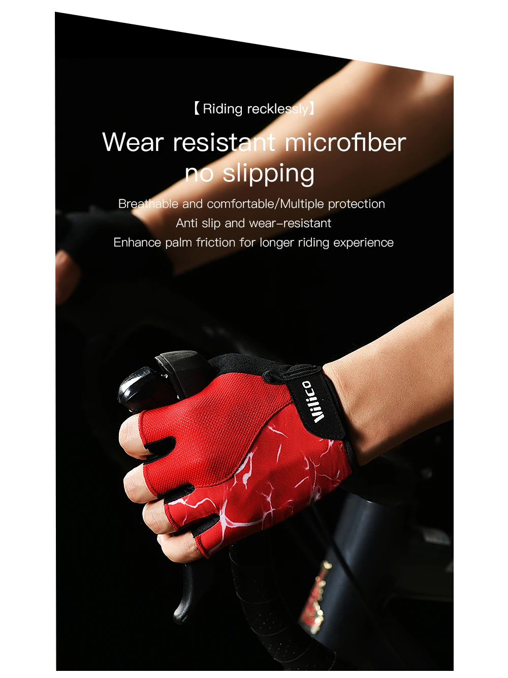 Half Finger Cycling & Fitness Gloves – Anti-Slip Shock-Absorbing Sports Gloves