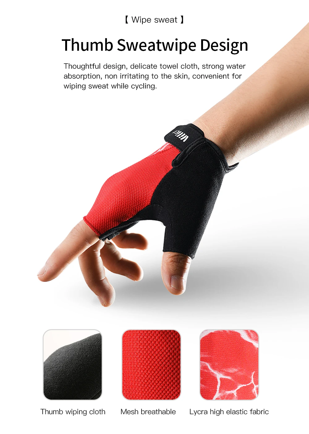 Half Finger Cycling & Fitness Gloves – Anti-Slip Shock-Absorbing Sports Gloves